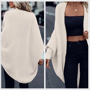 Bishop Sleeve Cable Knit Cardigan